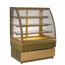 Aukstuma vitrīna Georgia III 100 gold