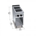 Elektriskā plīts 7 kW 400×900 mm